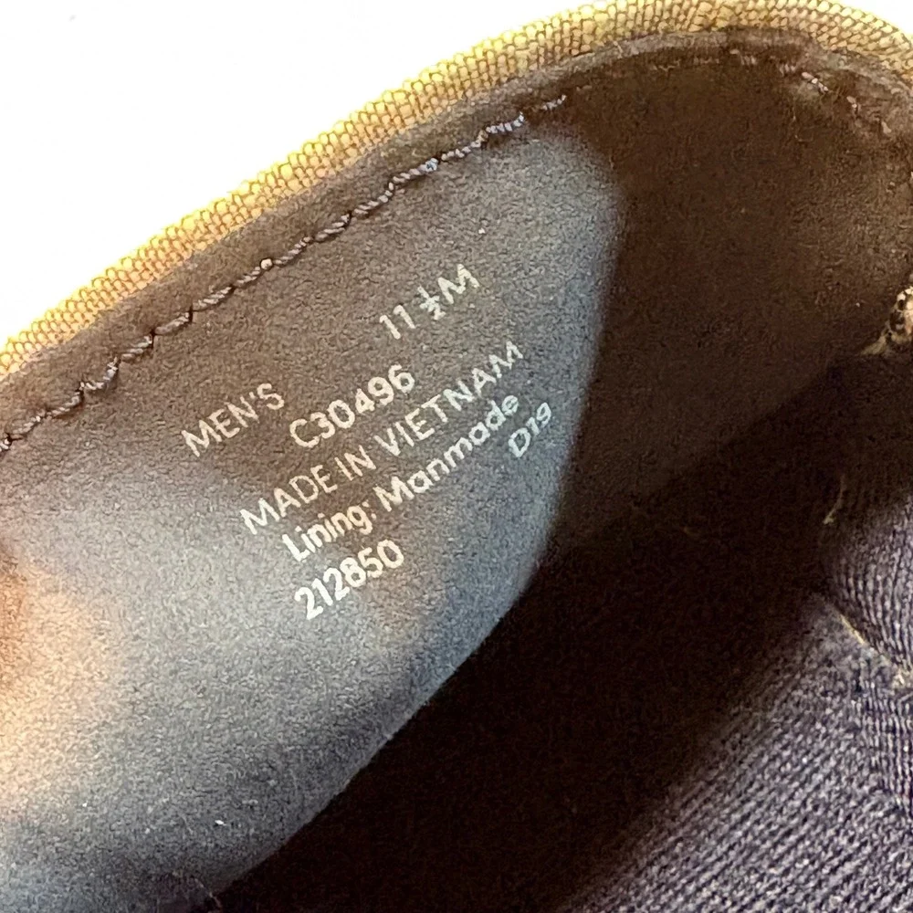 Cole Haan Mens Grand.OS‎ Gray Chambray Textile Leather Penny Loafer Shoes 11.5